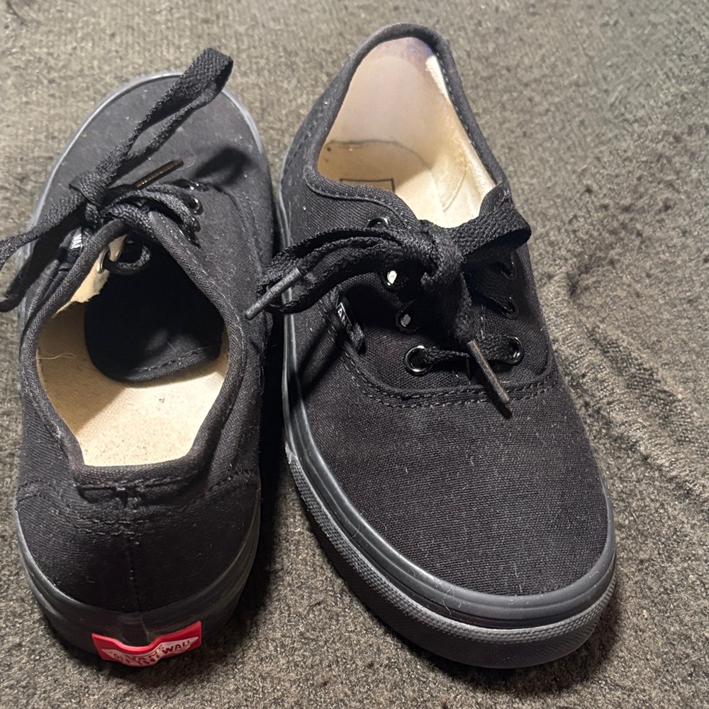 Vans Kids Black Moccasins